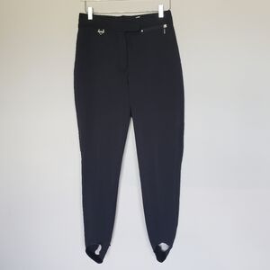 Vintage Fera Wool Blend Women's Ski Stirrups Pants Black Size 12